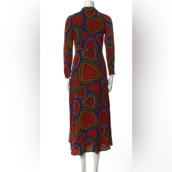 Farm Rio Rainbow Wild Hearts Maxi Dress - Picture 2 of 11